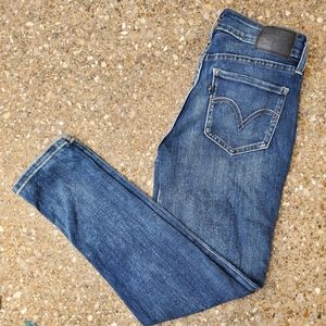 Levi's Black Label Skinny Blue Jeans 27 Denim Stretch